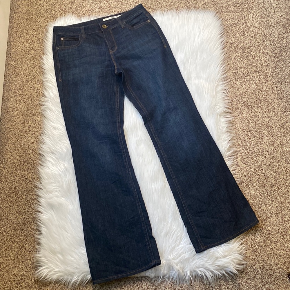 DKNY Jeans, Wide Leg Dark Jeans, Size 12